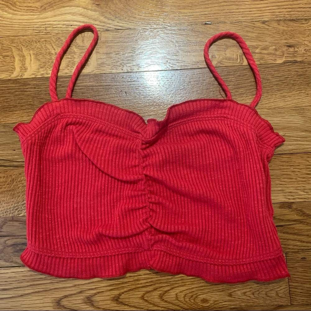 Red Crop Top - Size Small